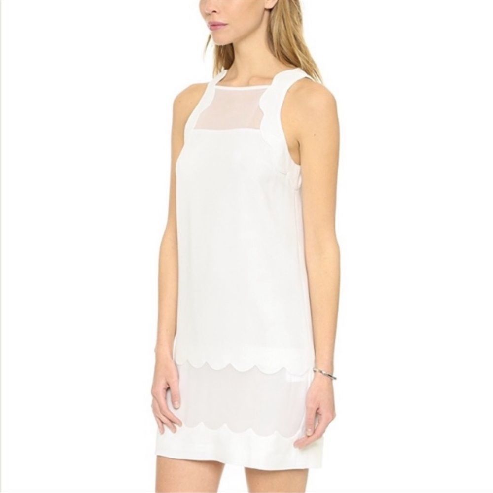 Nwot Club Monaco Nimah Scalloped Dress